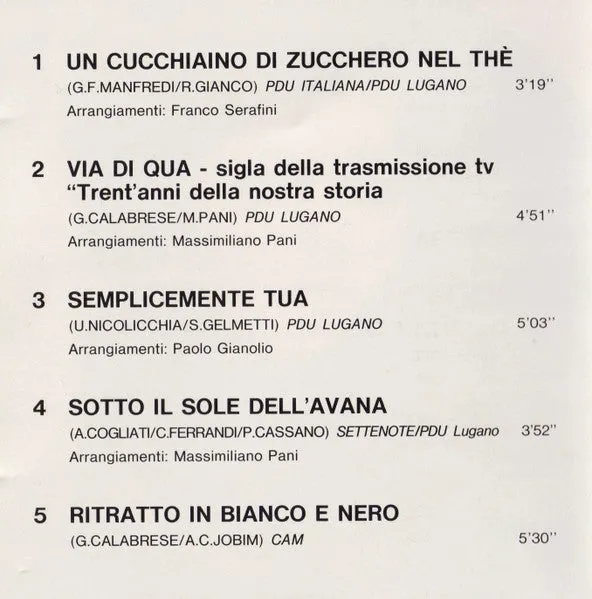 Mina Sì, Buana Vol. 2 CD album 1986 europop usato