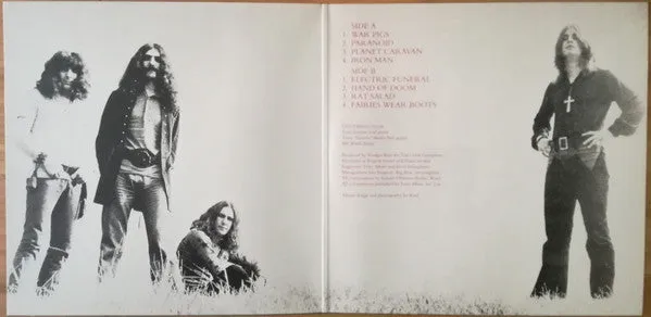 Black Sabbath Paranoid LP gatefold 2015 Mint hard rock