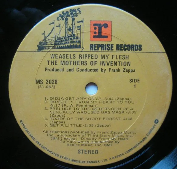 Mothers Of Invention Weasels Ripped LP vinile ristampa