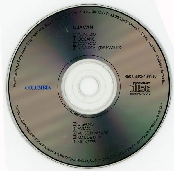 Djavan Djavan CD album MPB ristampa brasiliana