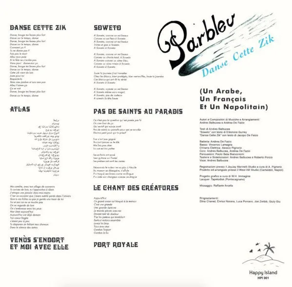 Parbleu Danse Cette Zik LP ristampa vinile disco Mint
