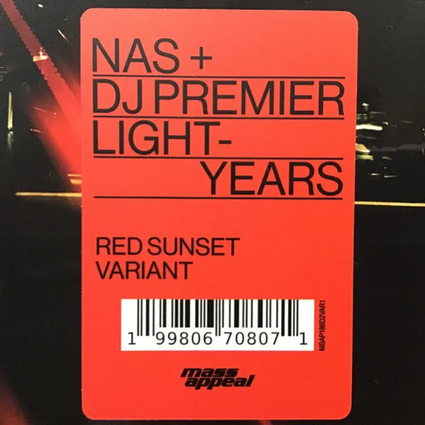 Nas DJ Premier Light-Years doppio vinile rosso limitata