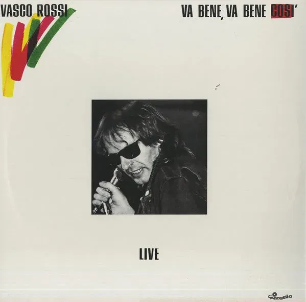 Vasco Rossi Va Bene Va Bene Così Live vinile LP usato VG