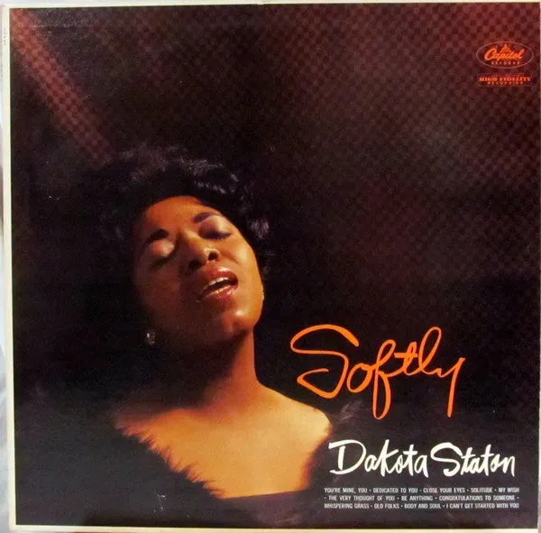 Dakota Staton Softly vinile LP mono jazz USA 1960