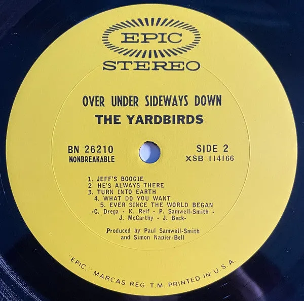 The Yardbirds Over Under Sideways Down vinile LP USA VG+