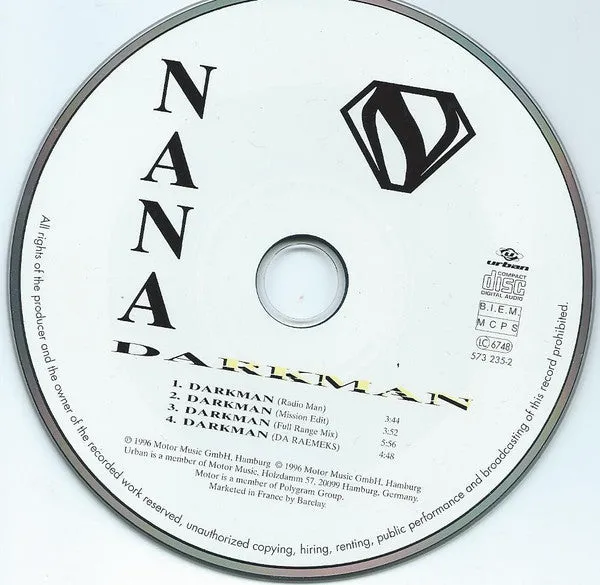 Nana Darkman CD maxi singolo Very Good
