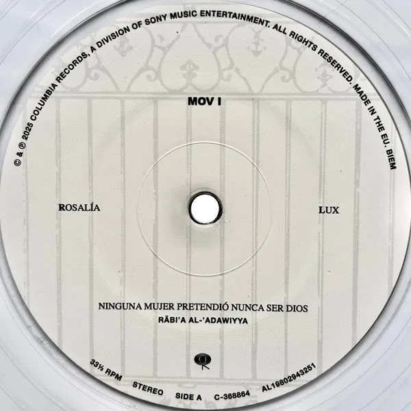 Rosalía Lux doppio vinile 2xLP edizione Cry