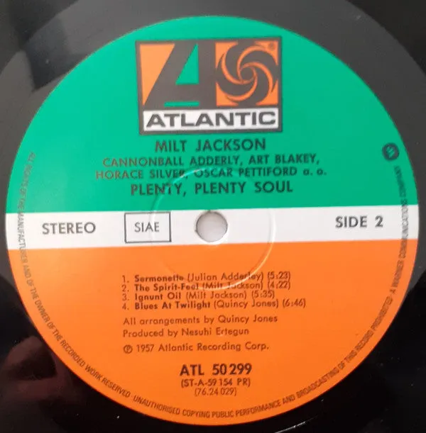 Milt Jackson Plenty, Plenty Soul vinile LP gatefold usato NM