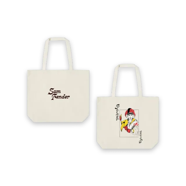 Sam Fender Joker tote bag tela stampa joker