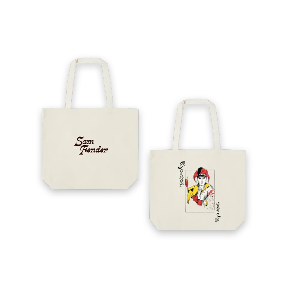 Sam Fender Joker tote bag tela stampa joker
