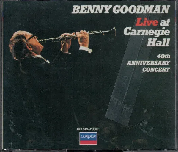 Benny Goodman Carnegie Hall 40th Doppio CD NM big band