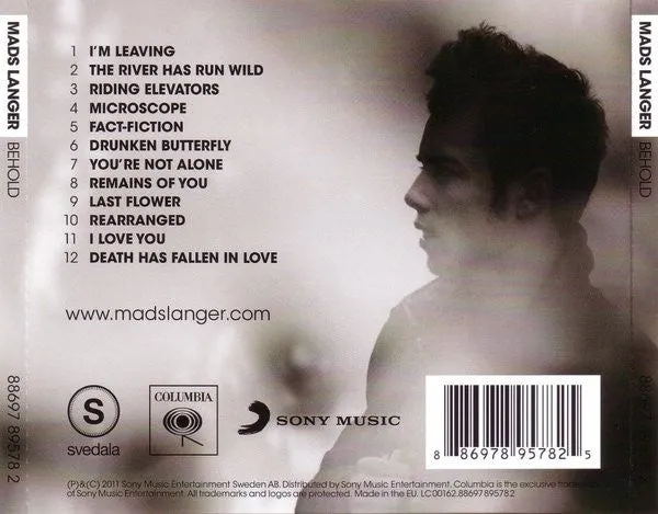 Mads Langer Behold CD album pop rock VG+