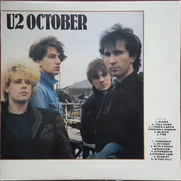 U2 October LP vinile italiano 1981 usato VG+
