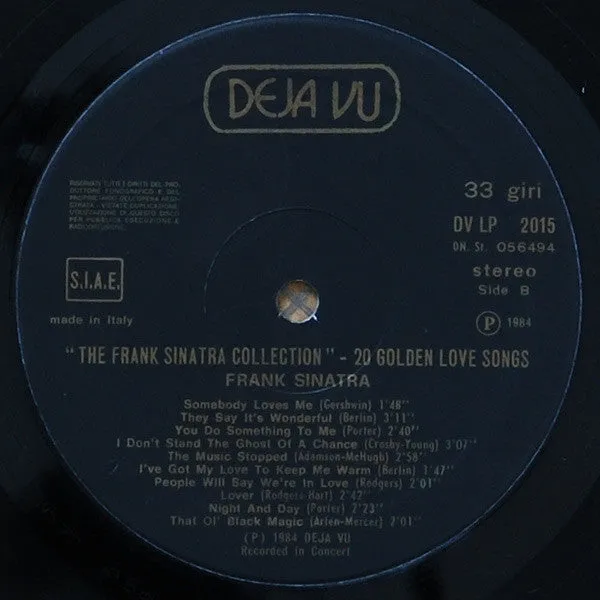 Frank Sinatra The Frank Sinatra Collection LP compilation 1984