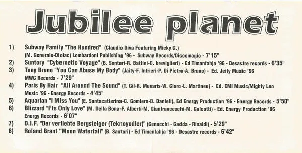 Various Welcome To The Jubilee Planet CD compilation house