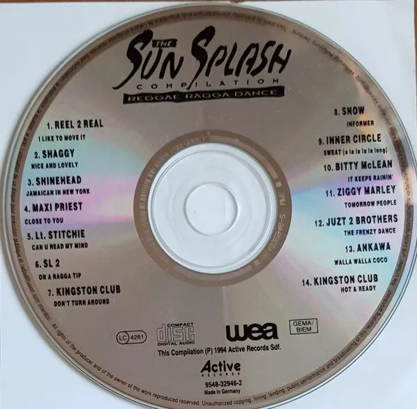 Various Sun Splash CD compilation NM dancehall