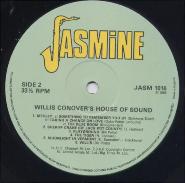 Willis Conover House Of Sounds LP vinile ristampa swing