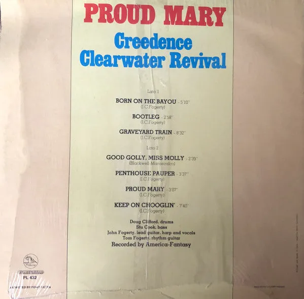 Creedence Proud Mary LP ristampa italiana 1980 NM