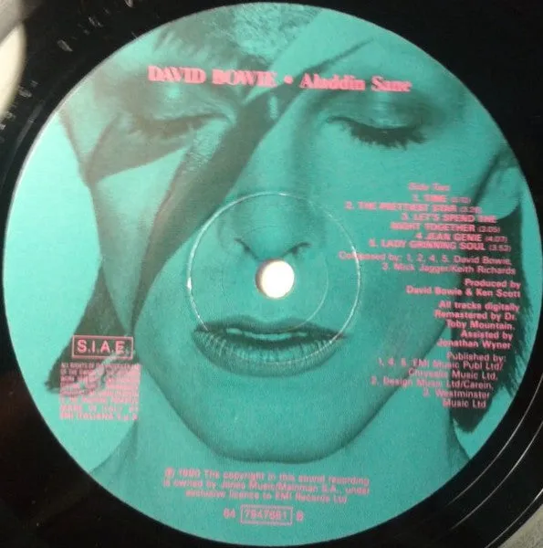 David Bowie Aladdin Sane LP vinile glam copertina apribile