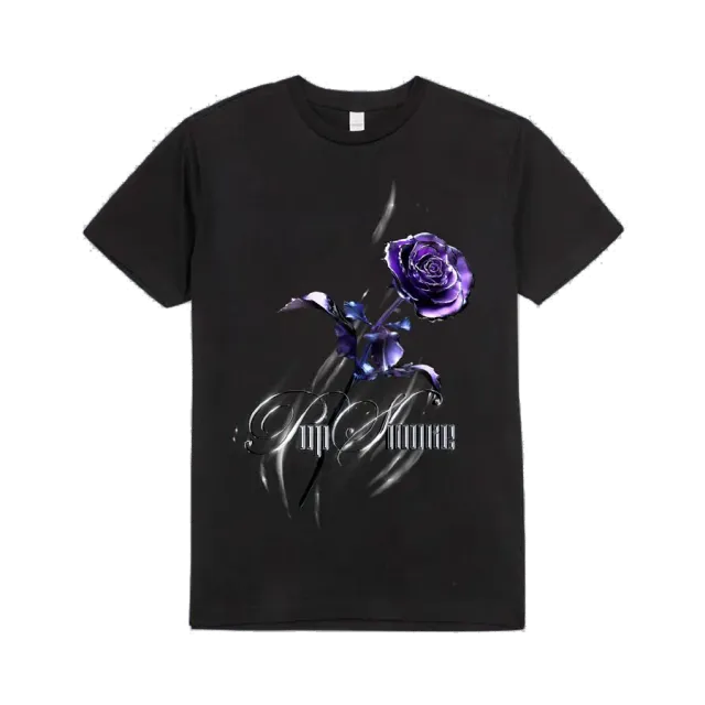 Pop Smoke LIZZY maglietta serigrafata nera cotone