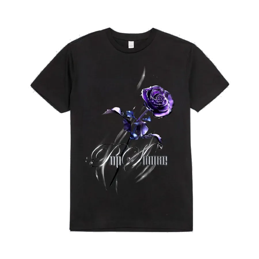 Pop Smoke LIZZY maglietta serigrafata nera cotone