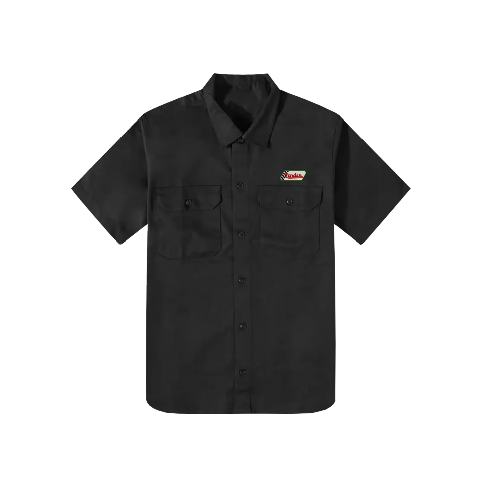 Sam Fender Badge camicia nera tessuta