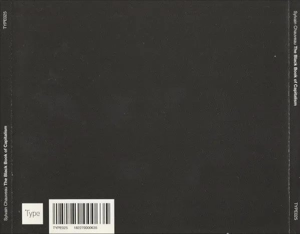 Sylvain Chauveau The Black Book Of Capitalism CD rimasterizzato