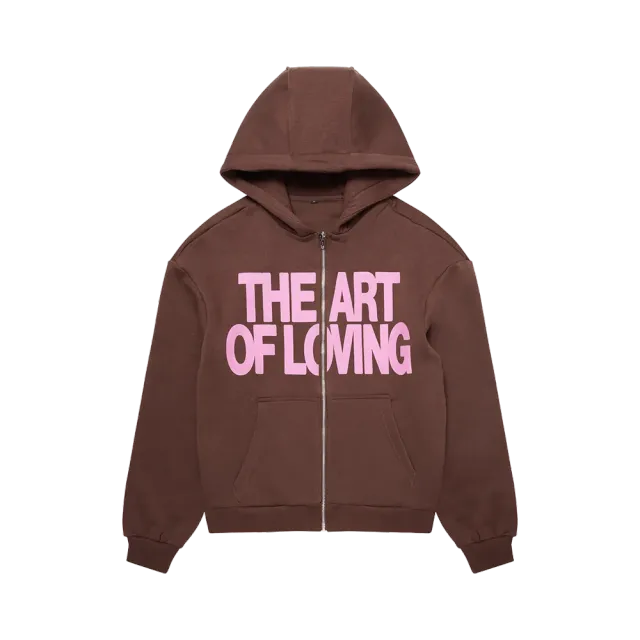Olivia Dean The Art of Loving felpa zip cappuccio nera