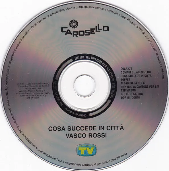 Vasco Rossi Cosa Succede In Città cd album ristampa