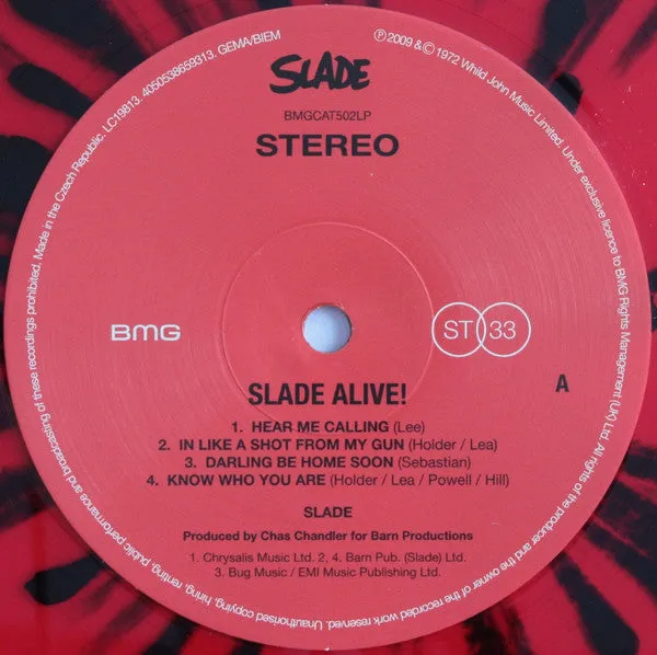 Slade Alive LP vinile colorato gatefold
