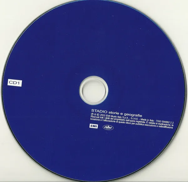 Stadio Storie E Geografie 2xCD compilation pop rock