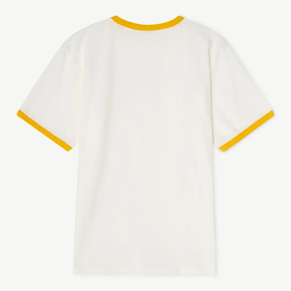 ABBA SOS Ringer maglietta panna/gialla in cotone