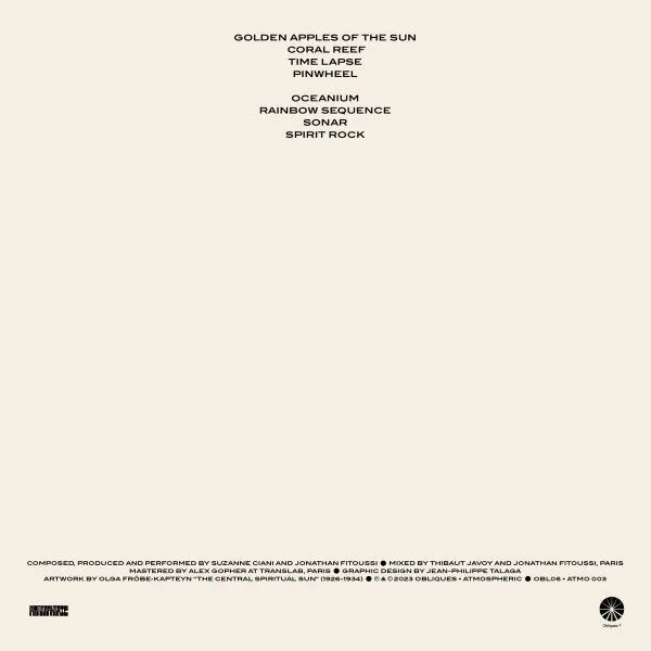Suzanne Ciani Fitoussi Golden Apples of the Sun LP deluxe