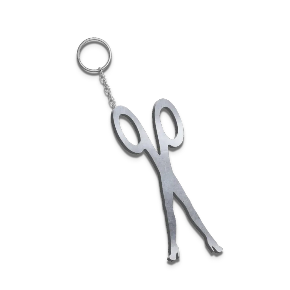 Scissor Sisters 20° anniversario portachiavi forbici chrome