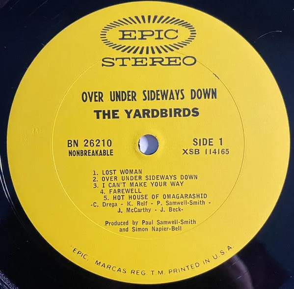 The Yardbirds Over Under Sideways Down vinile LP USA VG+