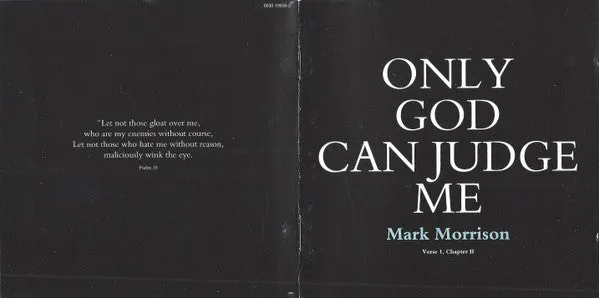Mark Morrison Only God Can Judge Me CD album special