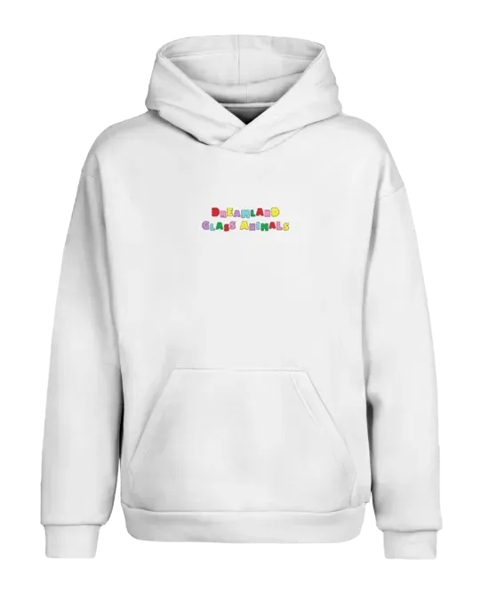 Polydor Dreamland White Embroidery felpa con cappuccio bianca