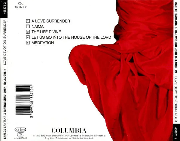 Santana McLaughlin Love Devotion Surrender CD Ristampa jazz-rock