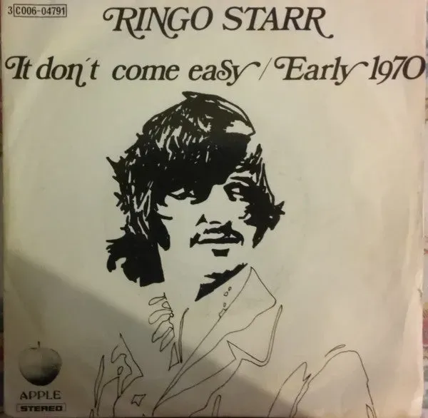 Ringo Starr It Don't Come Easy Early 1970 singolo 45 giri 7"