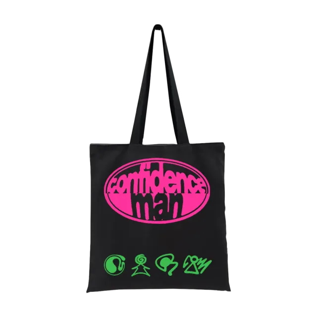3AM La La La tote bag shopper tela stampa logo
