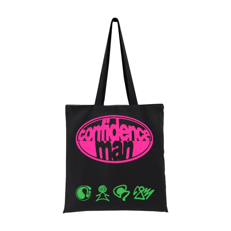 3AM La La La tote bag shopper tela stampa logo