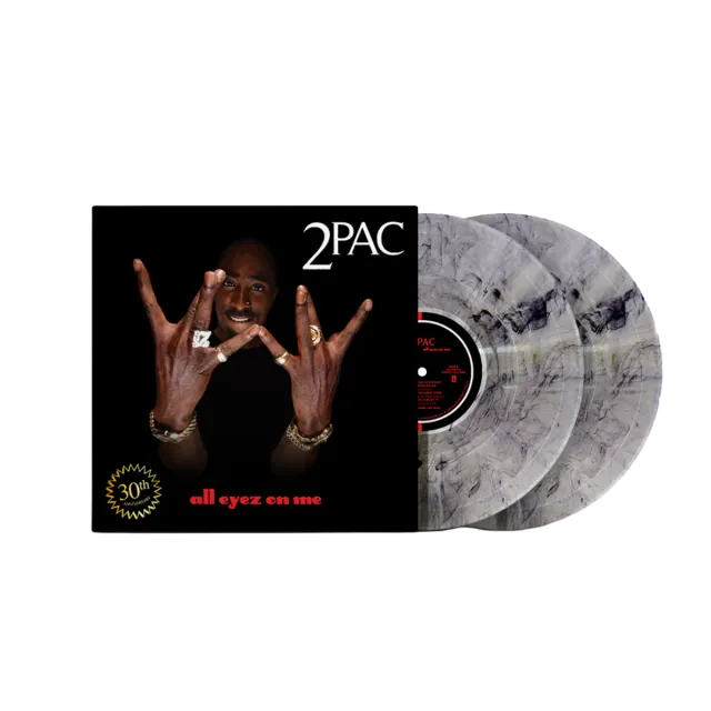 2Pac All Eyez On Me 30th Anniversary doppio vinile concrete swirl