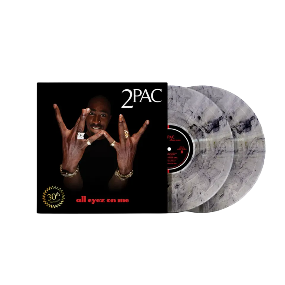 2Pac All Eyez On Me 30th Anniversary doppio vinile concrete swirl