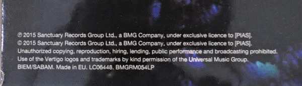 Black Sabbath Paranoid LP vinile 180g ristampa 2022