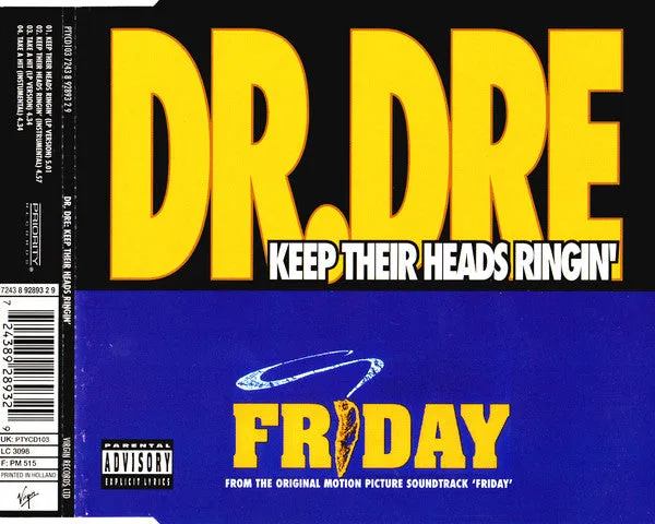 Dr. Dre Keep Their Heads Ringin' CD maxi singolo VG+
