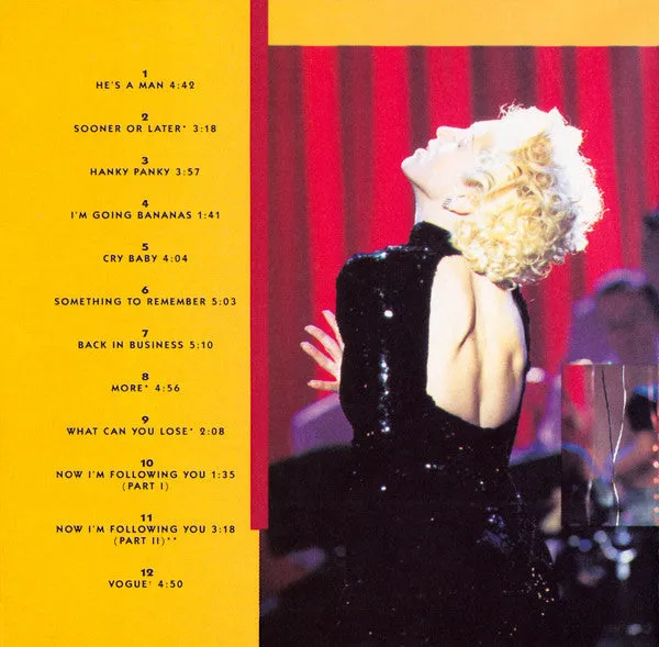 Madonna I'm Breathless CD album colonna sonora 1990