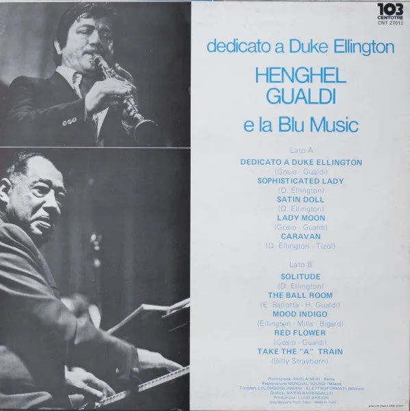 Henghel Gualdi Dedicato A Duke Ellington vinile LP jazz