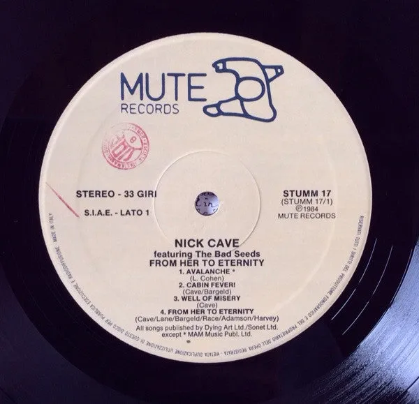 Nick Cave From Her To Eternity LP vinile Italia 1984