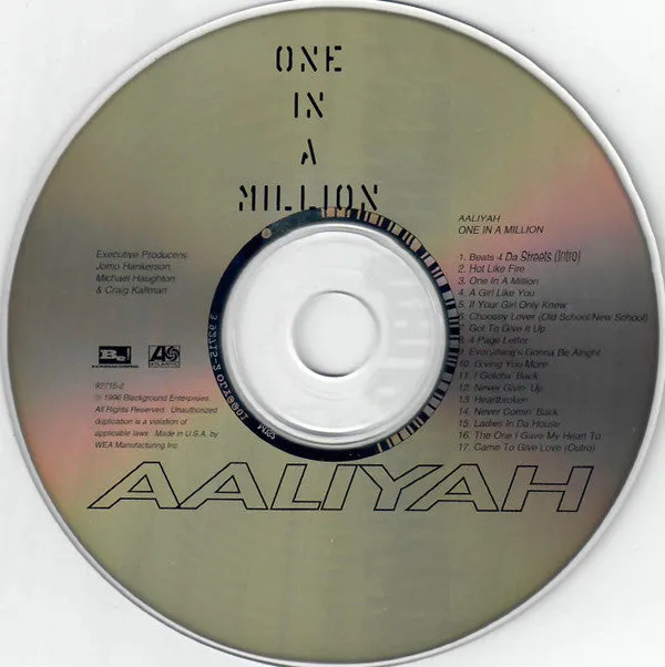 Aaliyah One in a Million CD album usato NM