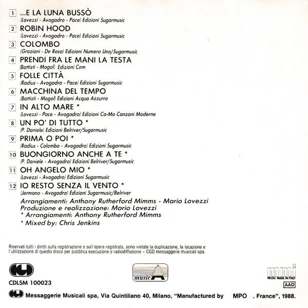 Loredana Bertè E La Luna Bussò CD compilation usata
